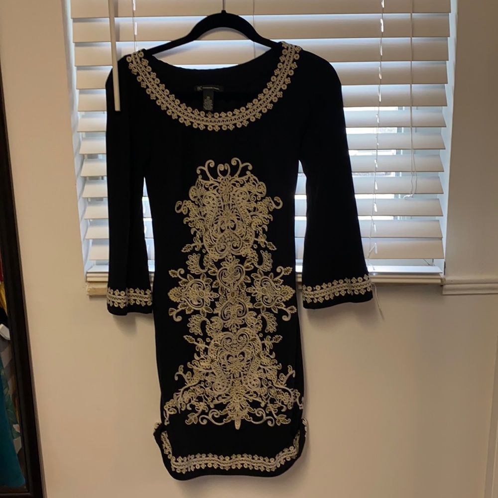 INC International Concepts Black design dress
